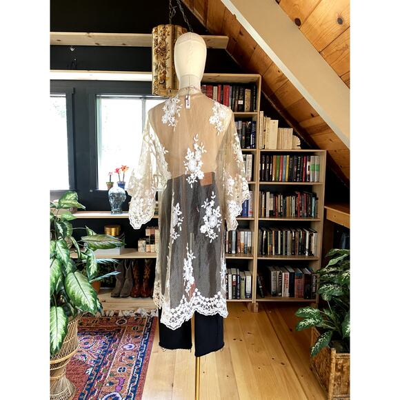 Victoria Secret Sheer Lace Jacket - Picture 5 of 7